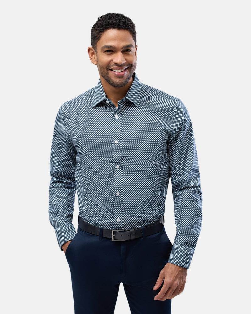 Brooksfield easy care regular fit mens shirt in black