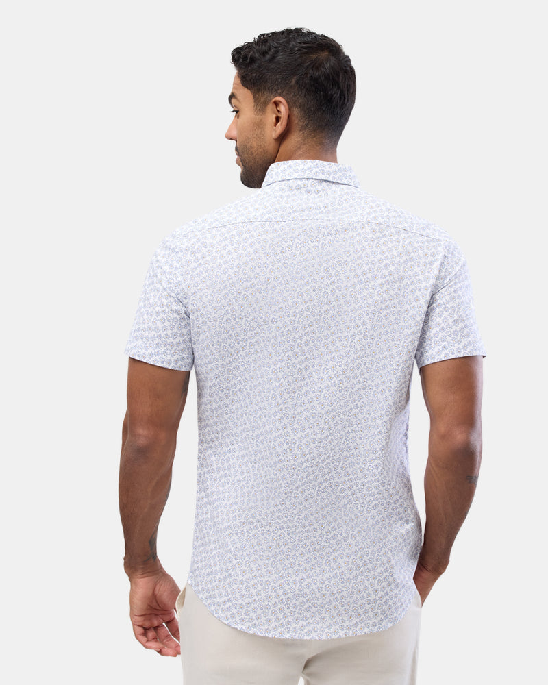 Brooksfield short sleeve casual shirt in white