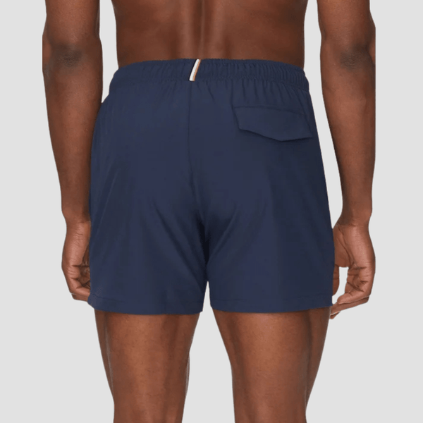 Boss Quick-Dry Tio Swim Shorts With Logo Detail in Navy