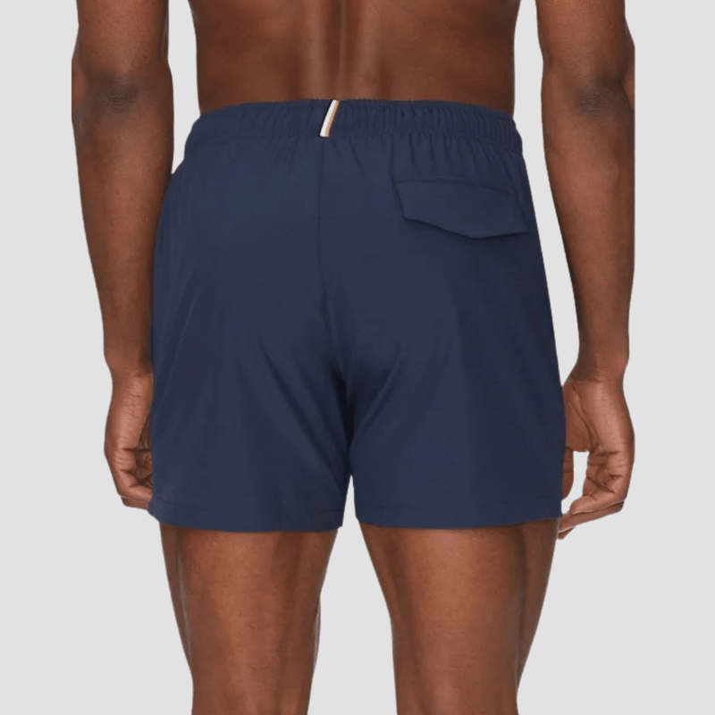 Boss Quick-Dry Tio Swim Shorts With Logo Detail in Navy