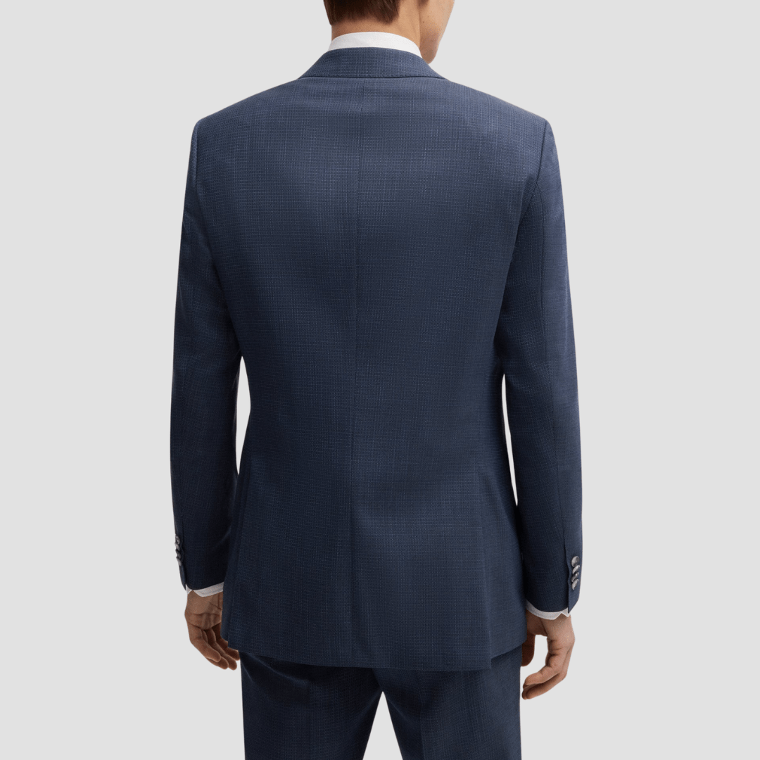 Boss Slim Fit H-Huge Two Piece Suit in Dark Blue