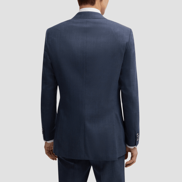 Boss Slim Fit H-Huge Two Piece Suit in Dark Blue