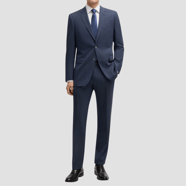 Boss Slim Fit H-Huge Two Piece Suit in Dark Blue