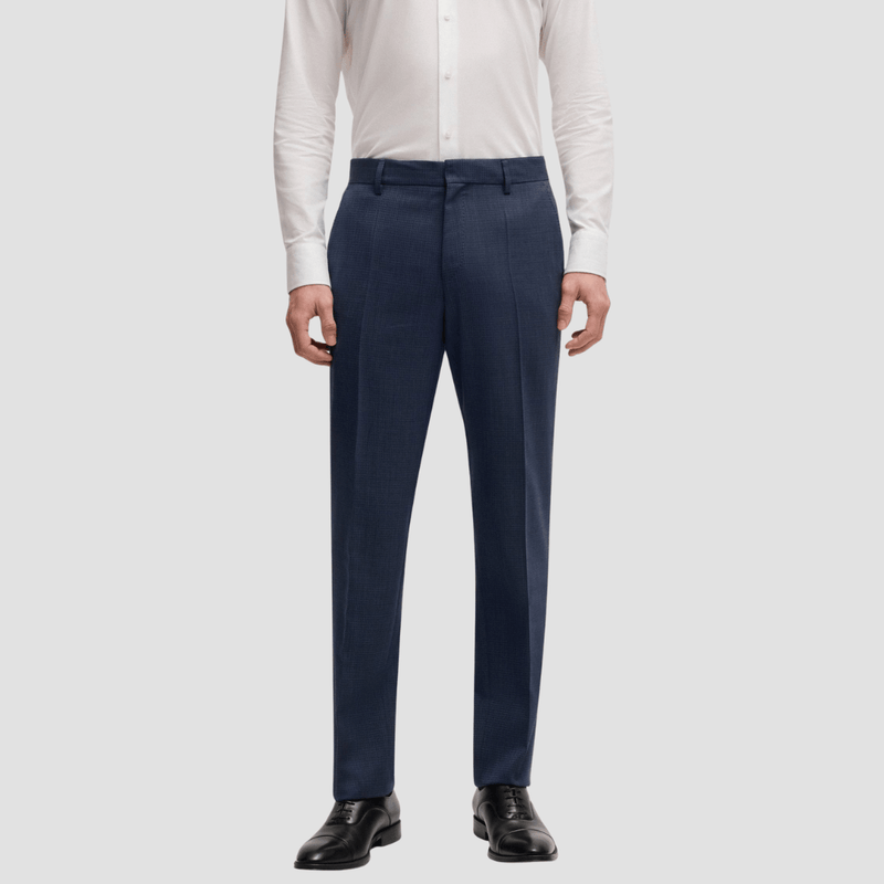 Boss Slim Fit H-Huge Two Piece Suit in Dark Blue