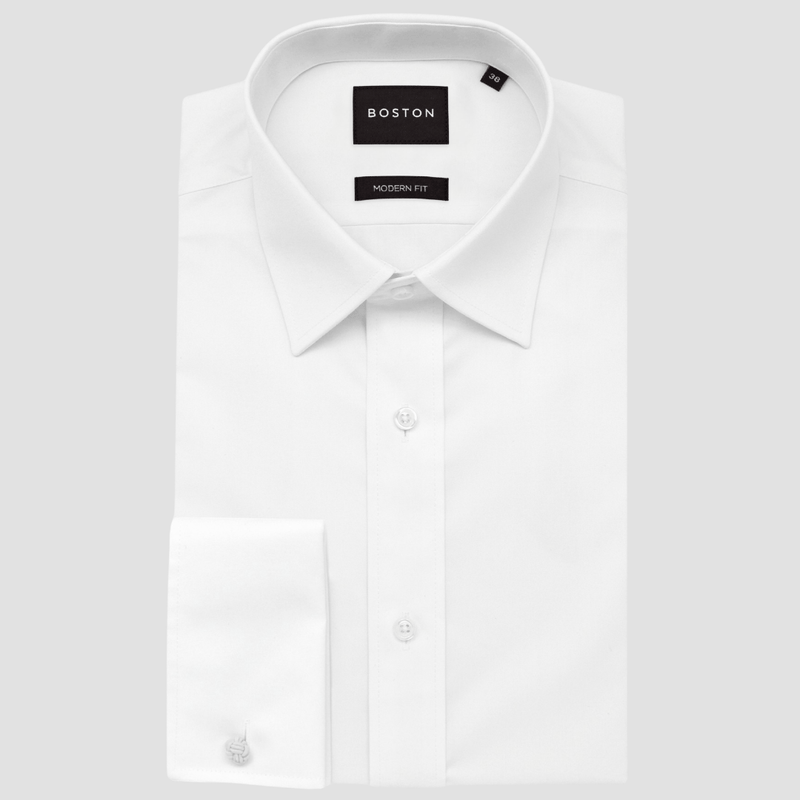 Mens Shirts | Boston Liberty French Cuff Mens Shirt in White  Mens Suit  Warehouse - Melbourne