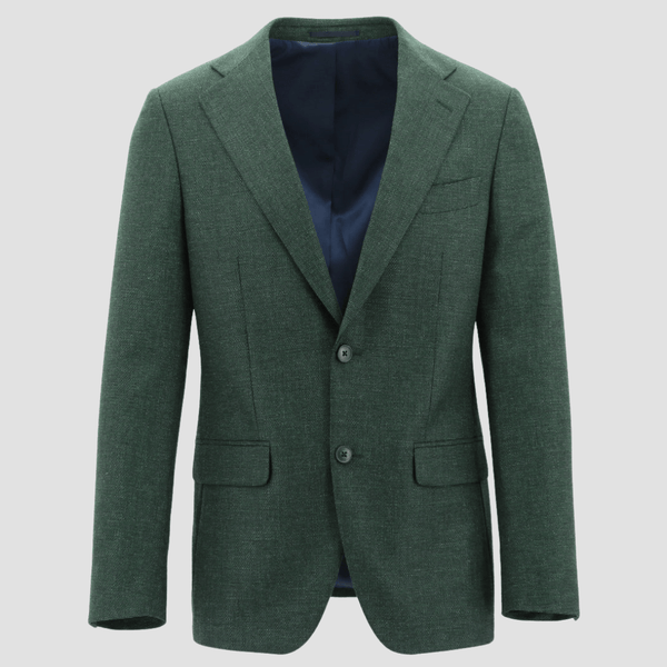 Boston Tailored Fit Siena Woven Sports Jacket in Green Wool Blend