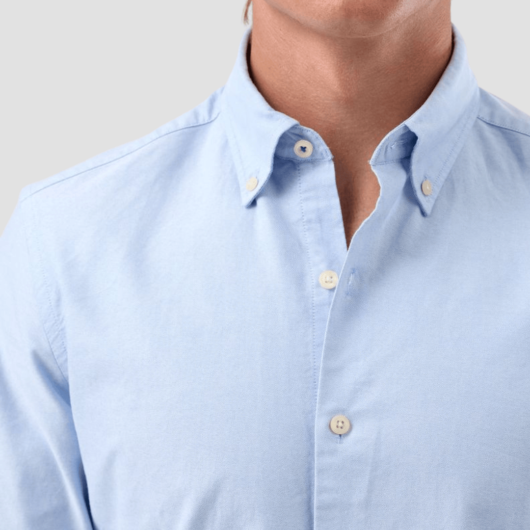 Brooksfield Casual Oxford Button Down Shirt in Blue