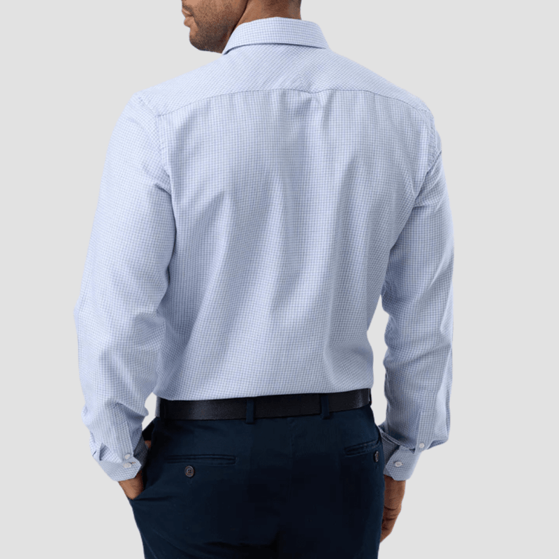 Brooksfield Easy Care Regular Fit Shirt in Blue Check