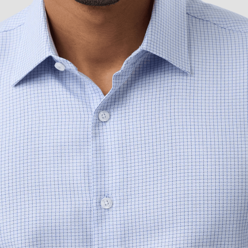 Brooksfield Easy Care Regular Fit Shirt in Blue Check