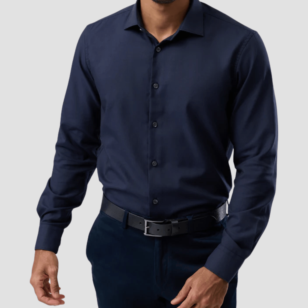 Brooksfield Easy Care Shirt in Navy