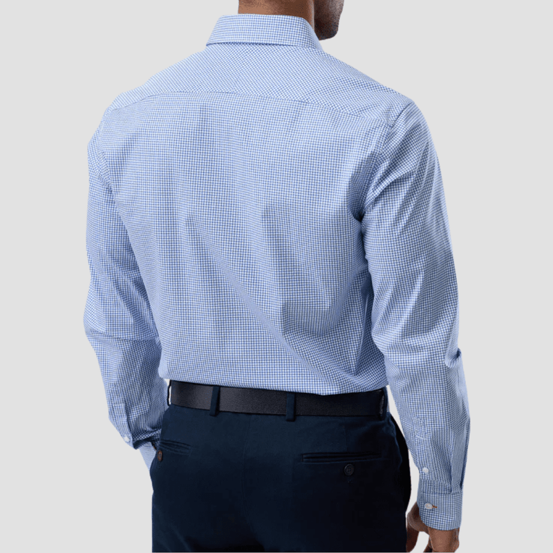 Brooksfield Stretch Performance Regular Fit Shirt in Blue
