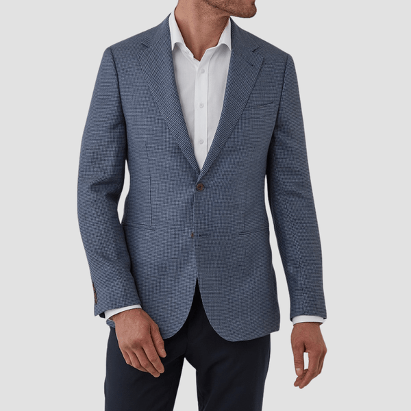 Cambridge Modern Fit Auburn Sports Jacket in Steel Linen Blend