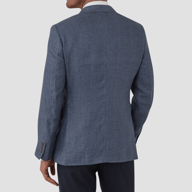 Cambridge Modern Fit Auburn Sports Jacket in Steel Linen Blend