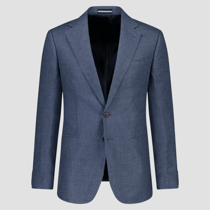 Cambridge Modern Fit Auburn Sports Jacket in Steel Linen Blend