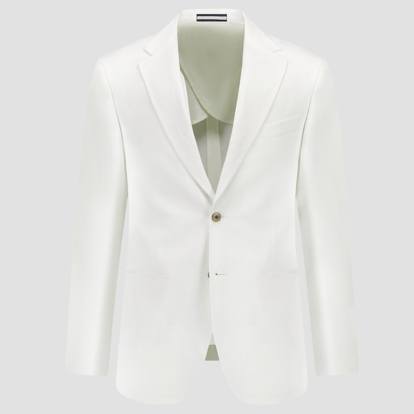 Cambridge Modern Fit Auburn Sports Jacket in White Linen Blend