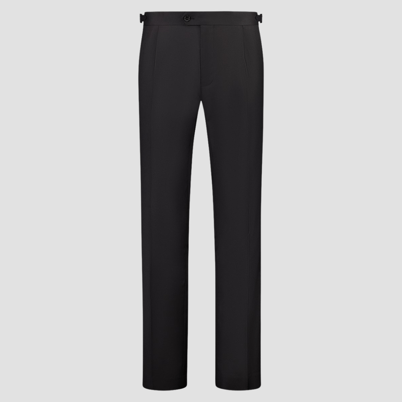 Cambridge Modern Fit Campbellfield Double Breasted Suit in Black Pure Wool