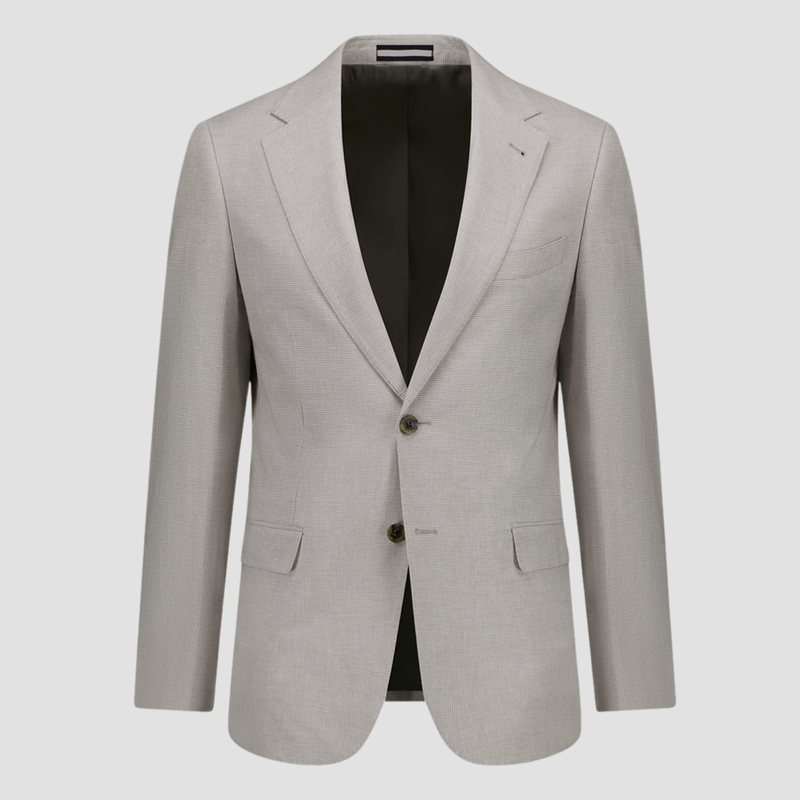 Cambridge modern fit hawthorn sports jacket in taupe linen blend
