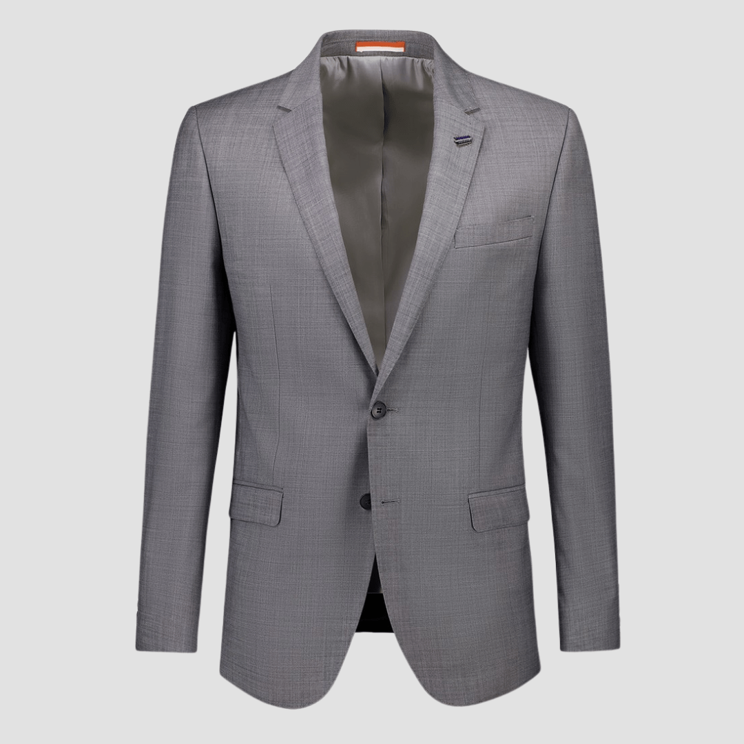 Cambridge Tailored Fit Kensington Suit in Grey Pure Wool