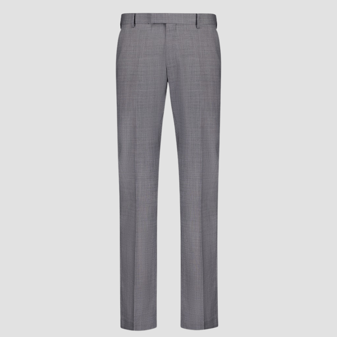 Cambridge Tailored Fit Mitcham Trouser in Grey Pure Wool