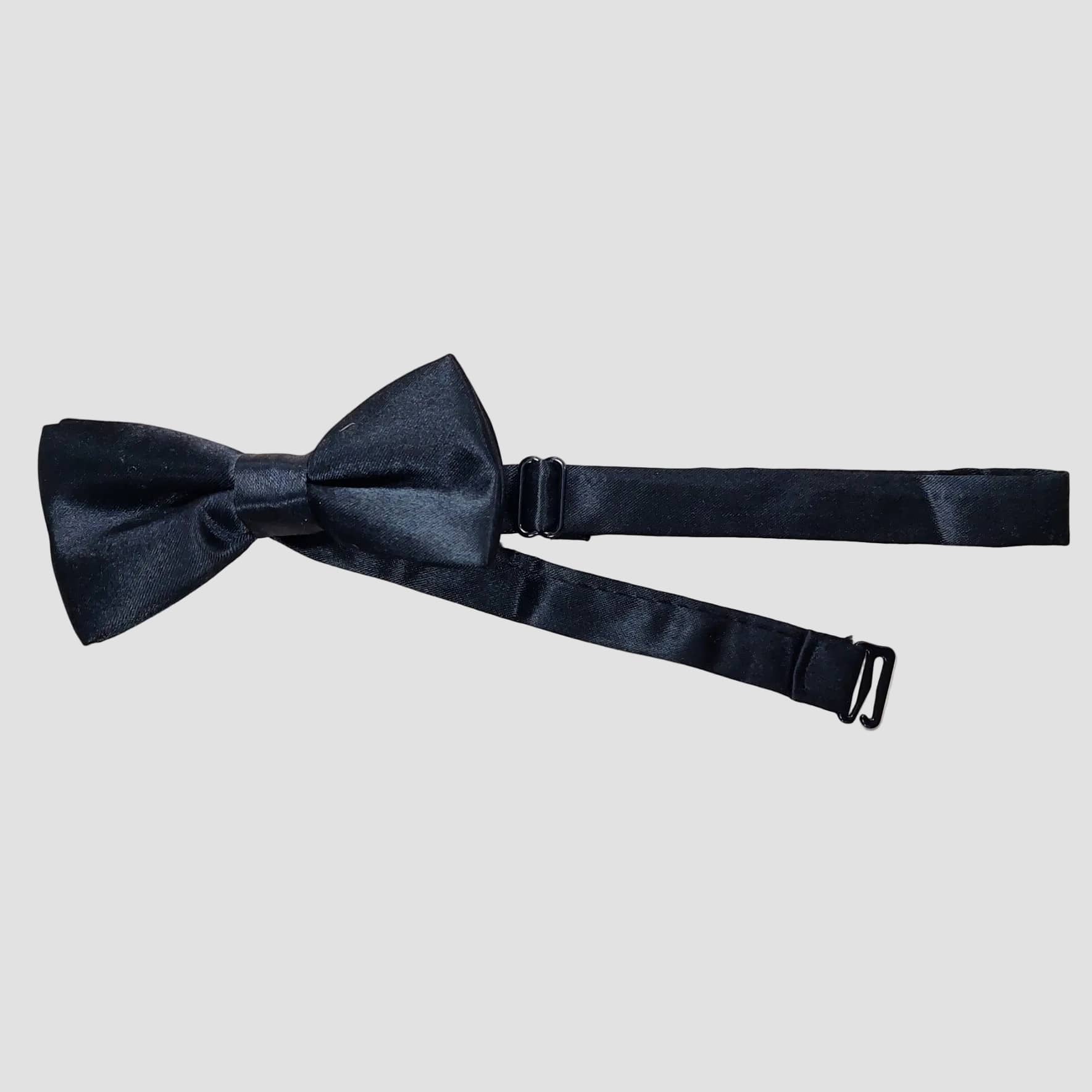 Christian Brookes Boys Bow Tie in Black Satin