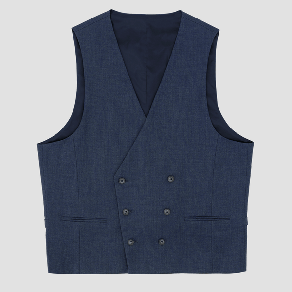 Christian Brookes Mens Slim Fit Turin Edward Vest in Navy