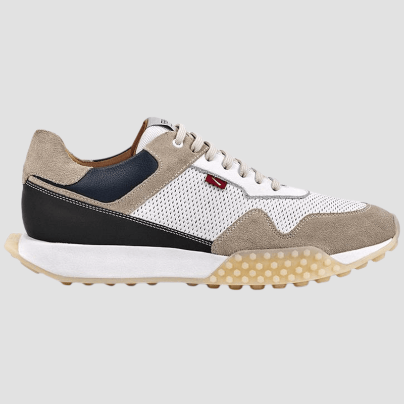 Ferracini Pietro Mens Leather Lace Up Sneaker in Tan