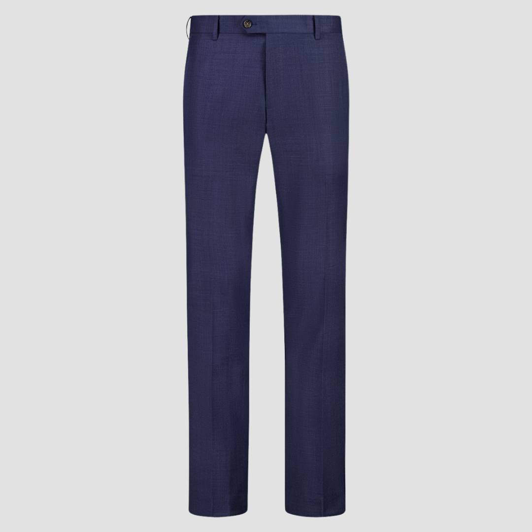 Gibson Slim Fit Kingsbury Trouser in Blue Pure Wool