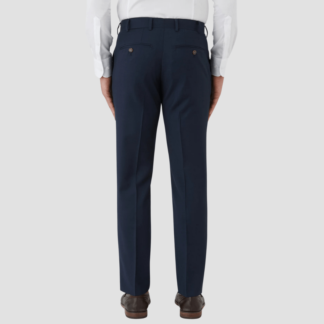 Gibson Slim Fit Kingsbury Trouser in Navy Pure Wool