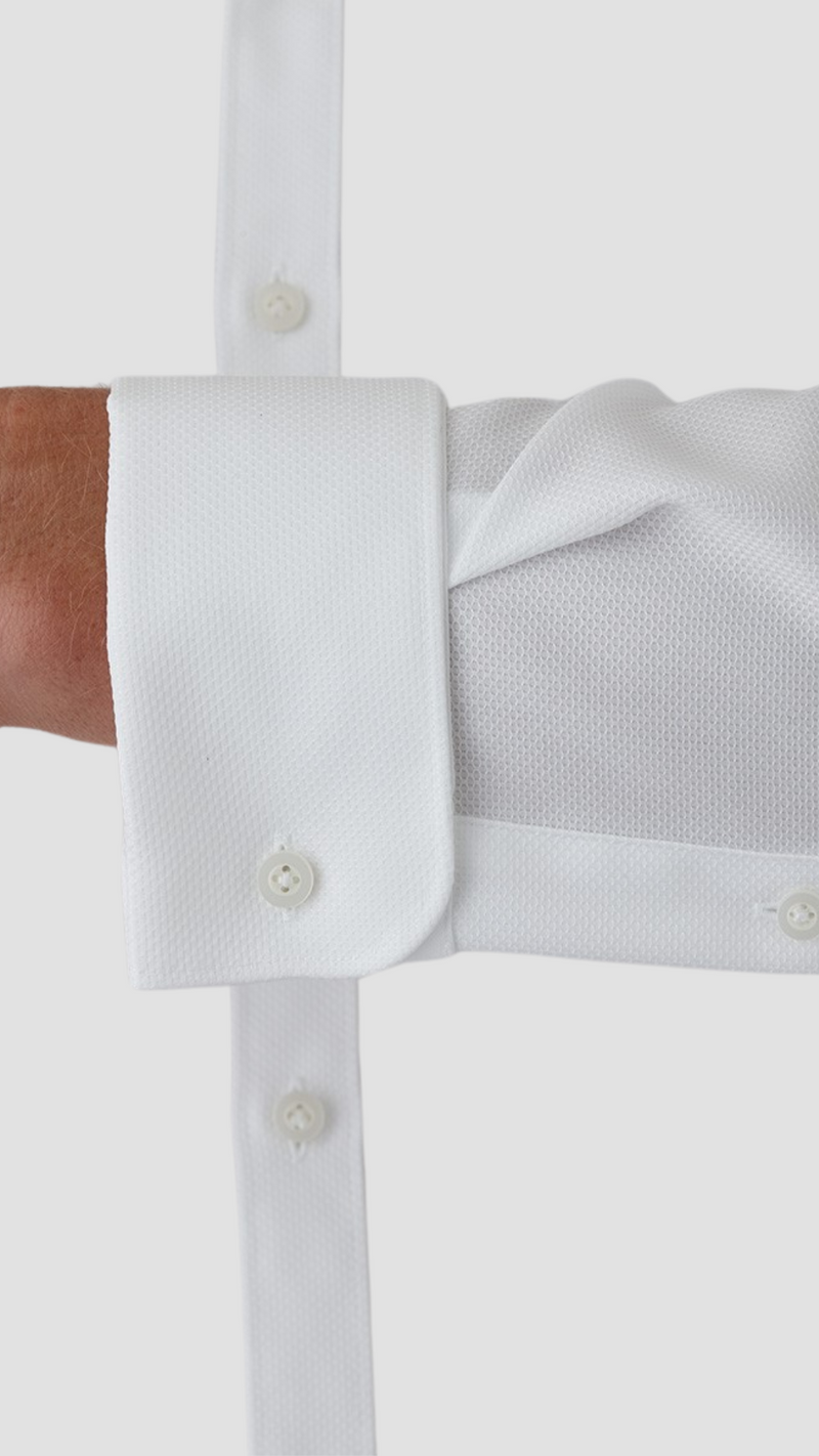 Gibson slim fit archie french cuff shirt in white