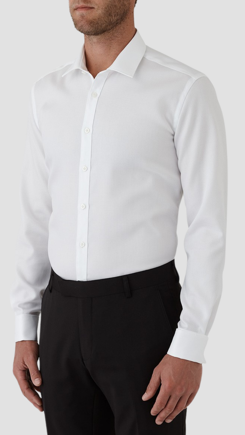 Gibson slim fit archie french cuff shirt in white