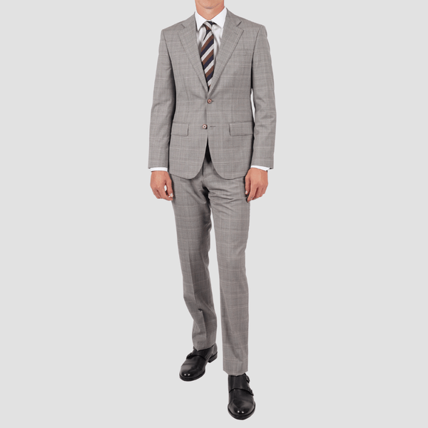 Hardy Amies Brinsley Suit in Truffle Wool
