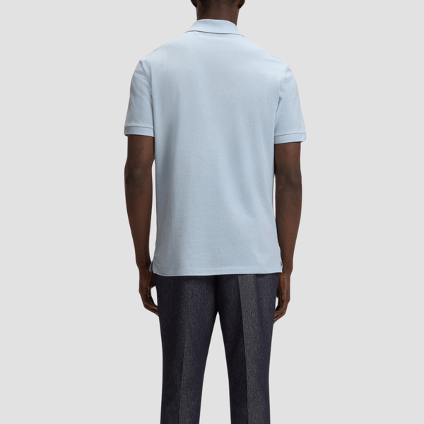 Boss Classic Fit Cotton Pallas Polo in Light Blue