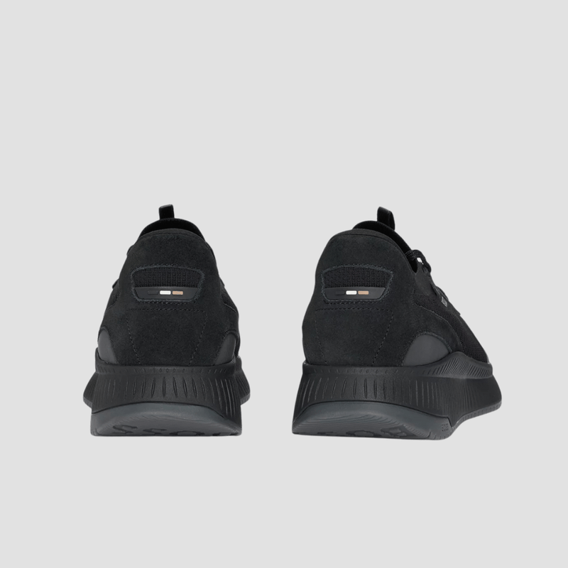 Hugo Boss Lightweight TTNM Evo Knitted Upper Trainers in Black