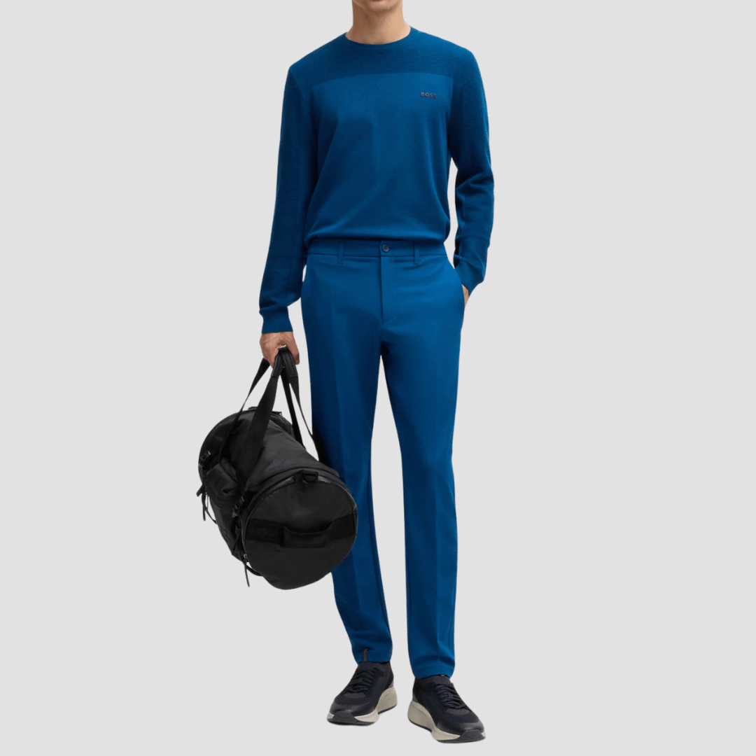 Hugo Boss Lightweight TTNM Evo Knitted Upper Trainers in Dark Blue