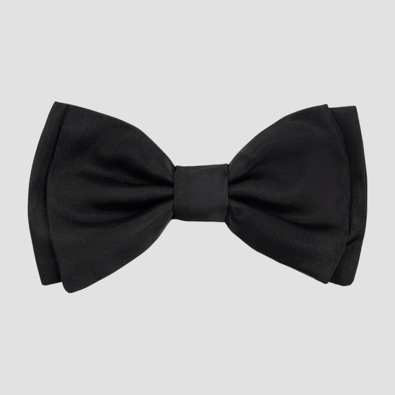 Hugo Boss Pure Silk Jacquard Bow Tie in Black