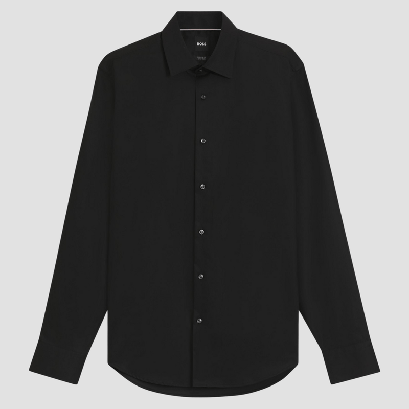 Boss Regular Fit Joe-Kent Cotton Shirt in Black