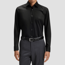 Boss Regular Fit Joe-Kent Cotton Shirt in Black