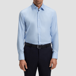 Boss Regular Fit Joe-Kent Cotton Shirt in Light Blue