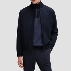 Hugo Boss Slim Fit Blouson Jacket in Dark Blue