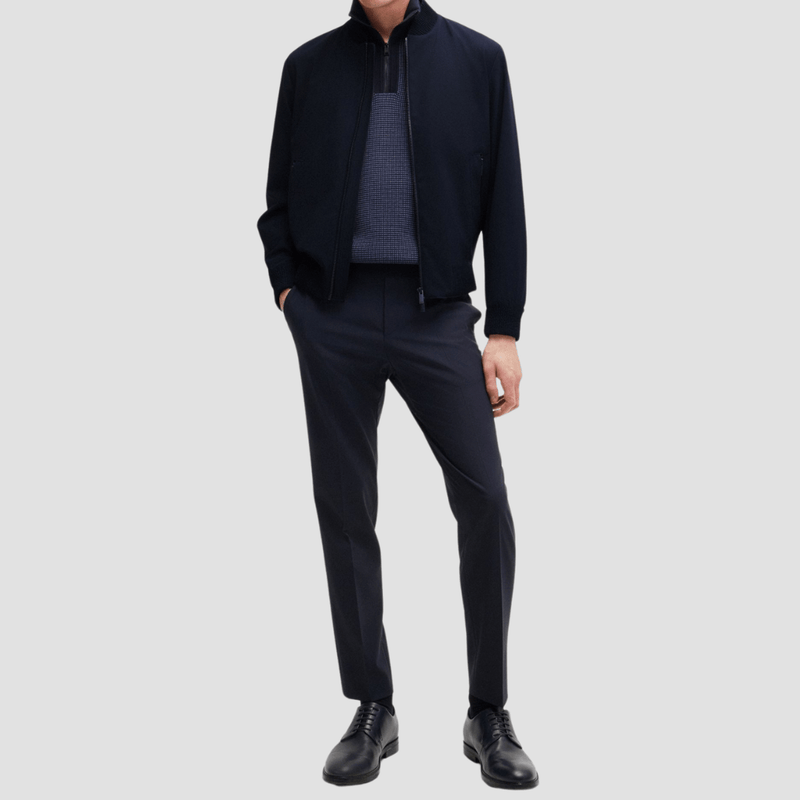 Hugo Boss Slim Fit Blouson Jacket in Dark Blue