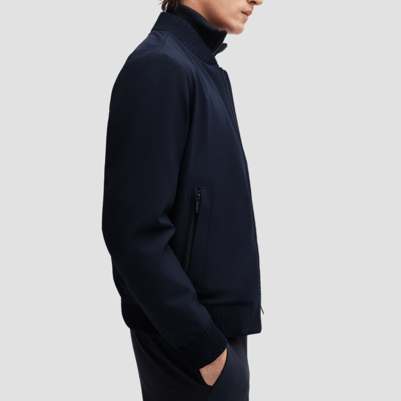 Hugo Boss Slim Fit Blouson Jacket in Dark Blue