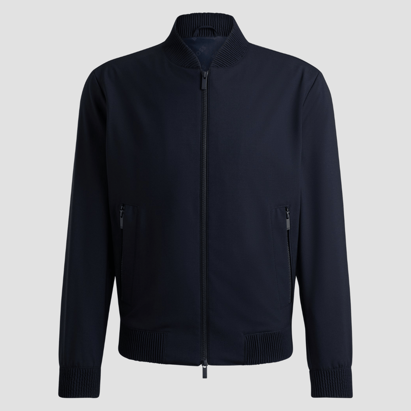 Hugo Boss Slim Fit Blouson Jacket in Dark Blue