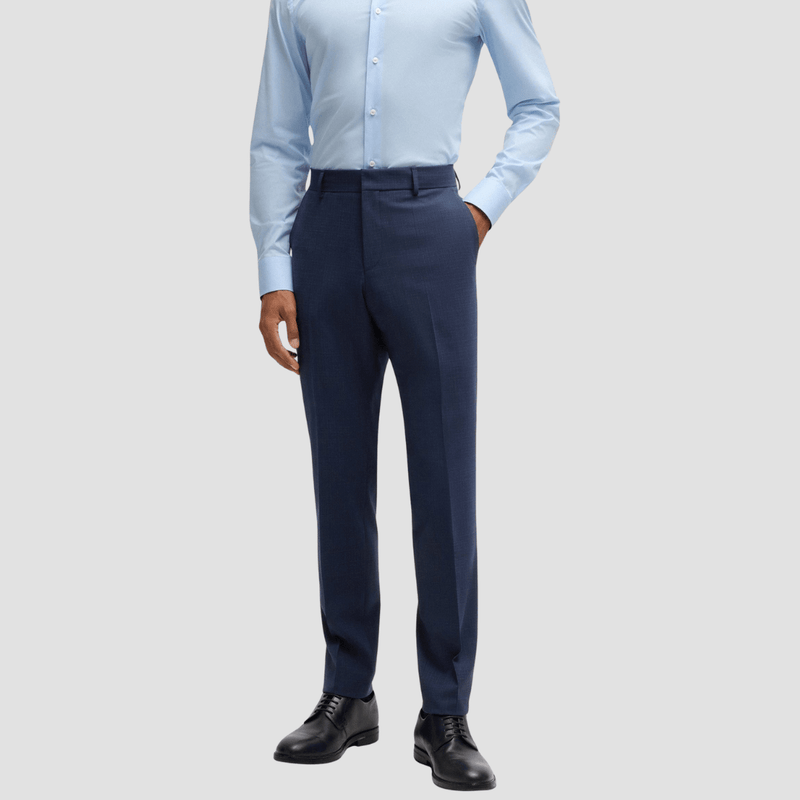 Hugo Boss Slim Fit H-Houston Three Piece Suit in Dark Blue