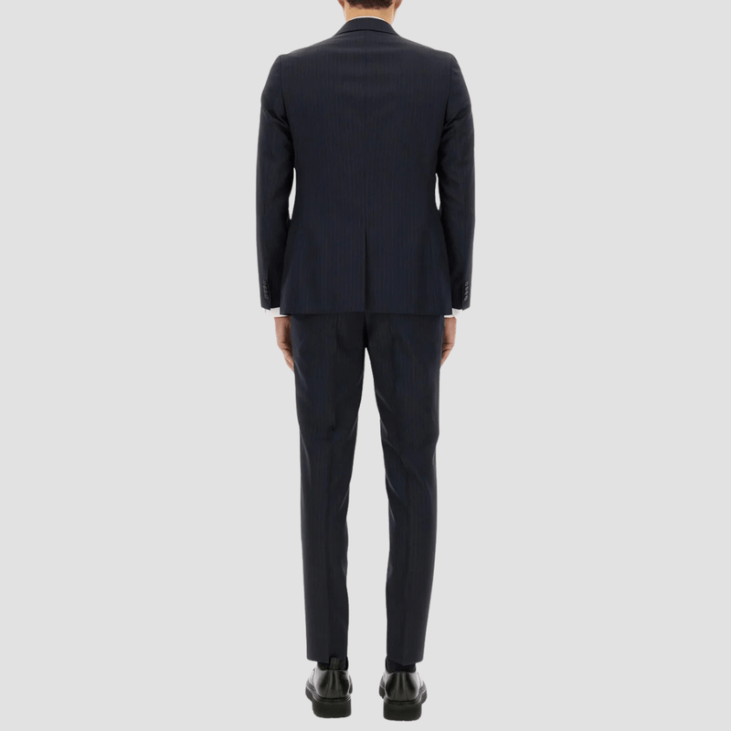 Hugo Boss Slim Fit H-Houston Two Piece Suit in Dark Blue Pinstripe