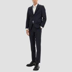 Hugo Boss Slim Fit H-Houston Two Piece Suit in Dark Blue Pinstripe