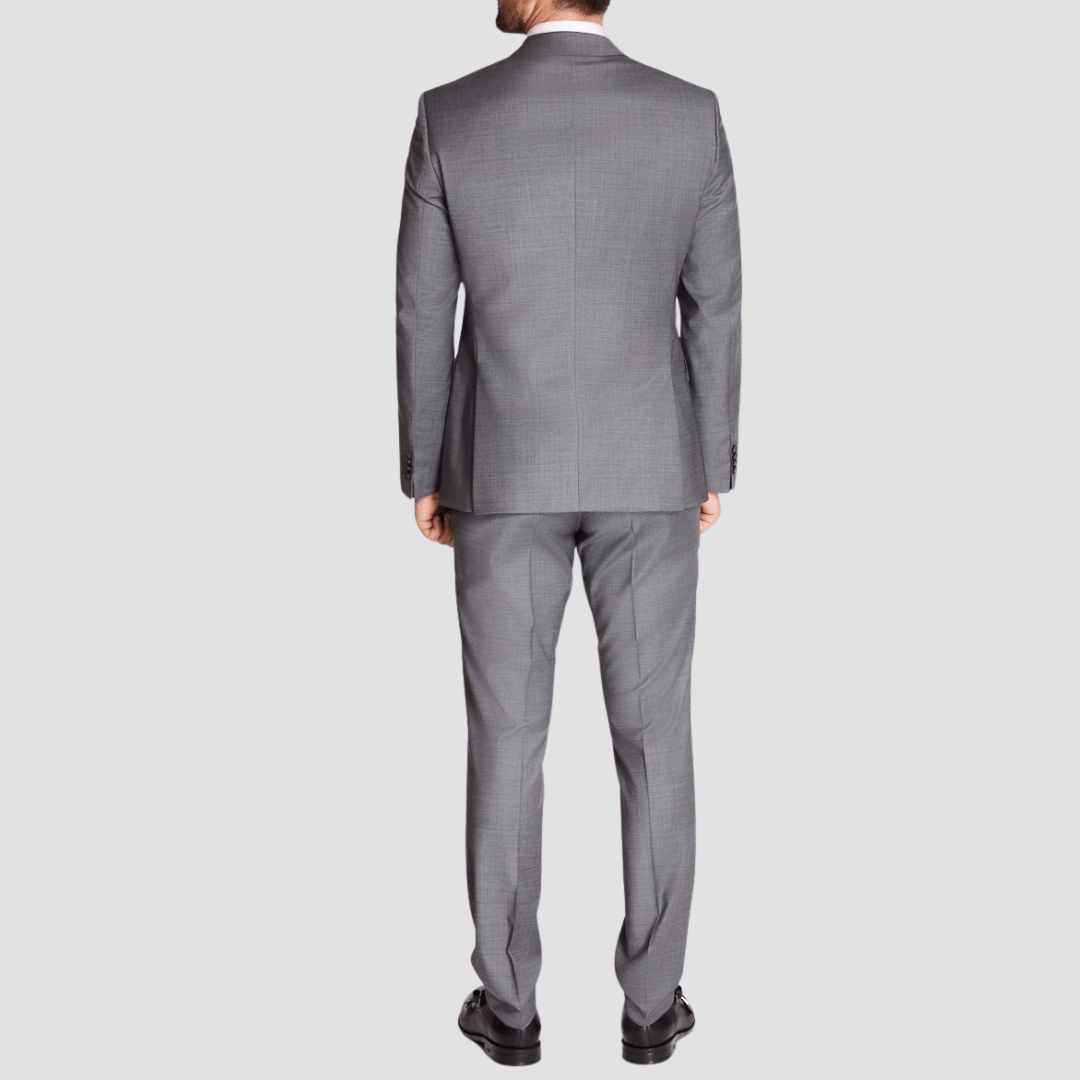 Hugo Boss Slim Fit H-Huge Suit in Micro Pattern Grey