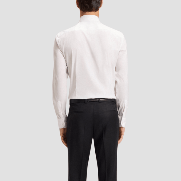 Boss Slim Fit Hank-Spread Shirt in White