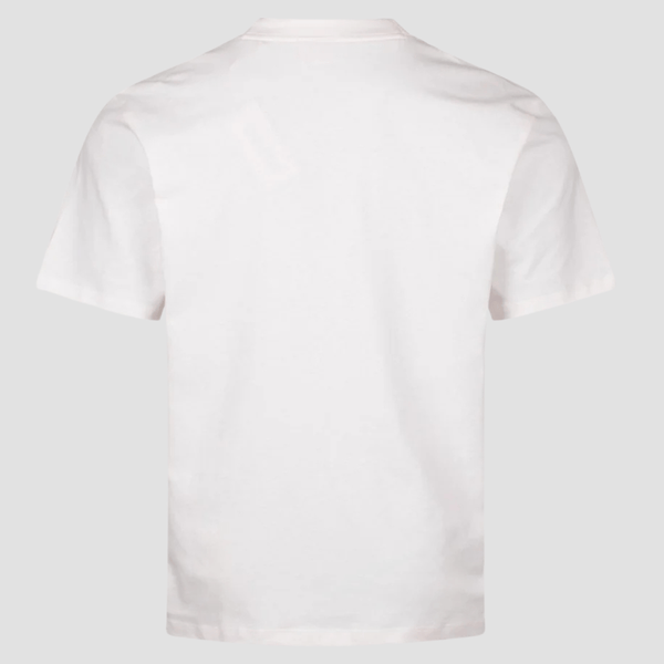 Hugo Relaxed Fit Dapolino T-Shirt in With Logo Print in Natural White