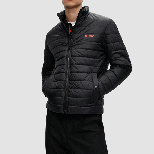 Hugo Boss Benti2221 Water Repellent Padded Jacket in Black – Mens