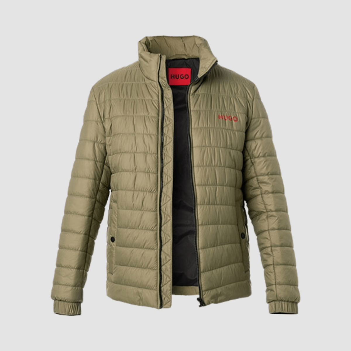 Hugo Boss Benti2221 Water Repellent Padded Jacket in Khaki